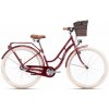 CTM mestský bicykel SUMMER 28 - bordová perleť / strieborná 17 (430) 2025 17