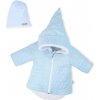Nicol Zimní kojenecký kabátek s čepičkou Kids Winter modrý Bavlna/Polyester/Elastan 62 (3-6m)
