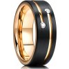 HARAHU Prsteň PA 32117 Čierna/Zlatá KP32117 65mm