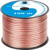 CABLETECH Kábel na reproduktory 2x0,2mm 100m červeno čierna