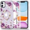 Puzdro Tech-Protect Magsafe iPhone 11, kvety - transparentné