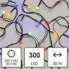 LED reťaz EMOS LED vianočné cherry reťaz guličky 30 m vonkajšie aj vnútorné multicolor časovač