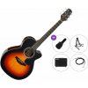 Takamine GN30CE Premium SET Brown Sunburst Elektroakustická gitara Jumbo