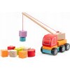 Skladačka Cubika 13982 Autožeriav s magnetom drevený 14 dielov