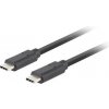 Lanberg USB-C M/M 3.1 GEN 2 kábel 0,5m 10GB/S PD100W čierna