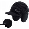 Satis zimná čiapka so šiltom čierna, univerzálna veľkosť