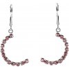 Šperky Nina - Strieborné visací náušnice Glamour pulmesíce sa zirkóny 925/1000 - ns ag kam H 191 (Strieborné visací náušnice Glamour pulmesíce sa zirkóny 925/1000 - ns ag kam H 191)