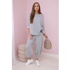 Fashionweek Talianska pohodlná tepláková súprava K6171G Farba: svetlo šedá, Veľkosť: Universal