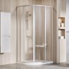 Ravak Supernova sprchovací kút 90x90 cm polkruhová saténová matné/vzorované sklo 3117OU02ZG