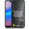 Picasee silikónový prehľadný obal pre Huawei P20 Lite - Kazma - MŮŽETE DOKÁZAT, CO BUDETE CHTÍT