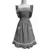 Zástěra kuchyňská šedá retro s kytičkama - Cakesicq - Cakesicq