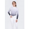 Fleur de lys Holly Tričko dámske pretekové White Grey s dlhým rukávom