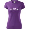Evolúcia veslovanie 1 človek - Dámske Fantasy športové (dresovina) - XL ( Fialová )