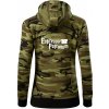 Harry - Espresso Patronum - Mikina dámska trendy zipper s kapucňou - L ( Zelený maskáč )