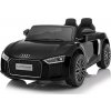 Joko elektrické autíčko Audi R8 Spyder kožené sedadlo penové kolesá FM rádio odpružené lak čierna