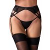 Obsessive Podväzkový pás Donarella Garter Belt čierna