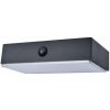 LUTEC CONNECTED 6939501330 FADI exteriérové solárne nástenné svietidlo LED 5W 800lm 2700-6500K IP44 čierna so senzorom