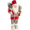 Vianočná dekorácia Santa Claus 60 cm - červeno sivý