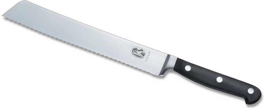 Victorinox 7.7173.21 Grand Maître nôž na chlieb a pečivo nemecký typ, 21 cm zúbkovaná čepeľ, čierny