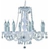 Searchlight sviečkový závesný krištáľový luster HALE 218-8