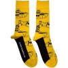The Beatles Ponožky Sub Outline Repeat Yellow 40-45