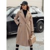 Dámsky dlhý oversize kabát MANTOVA hnedá One size DStreet 5904056684588