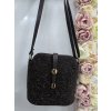 Katrin's Fashion Tmavohnedá kožená crossbody kabelka Grosso vera002d - Tmavohnedá vera002d
