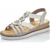 Dámske sandále RIEKER 679L4-80 biela S5 37