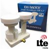 DI-WAY LNB MONOBLOCK SINGLE 0,1dB 4,3st, WHITE LEOPARD LINE