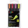 POSCA akrylový popisovač PC-5M - stredne jemný hrot - 1,8 - 2,5 mm - 4 ks súprava - neónové farby
