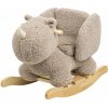 NATTOU Hojdačka Teddy plyš nosorožec taupe 10m+