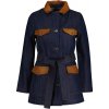 BUNDA GANT D2. DENIM LEATHER DETAIL JACKET DARK BLUE