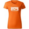 T-ričko Alfa Romeo 156 dámske tričko Farba trička: Oranžová, Farba potlače: Biela, Veľkosť: M