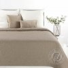 SZ Prehoz na posteľ s ľanovou štruktúrou LEN4 220x240 cm béžový