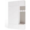 TP Living Předsíňová stěna Haga 2Sz1W 150 cm bílá