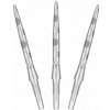 Hroty na šípky steel Target Swiss Storm Onyx, strieborné Dĺžka hrotu: 26 mm