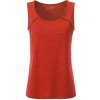 James & Nicholson (Daiber) Dámske funkčné tielko JN493 - Červený melír - titán | M