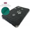 DRYBED Profi Vet Bed Economy 22 mm antracitový so šedými packami 100 x 75 cm