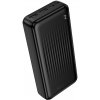 Borofone – Power Bank powerbanka 2× USB + USB-C + Micro-USB 20000 mAh s LED indikátorom – čierna