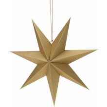 Vianočná papierová dekorácia Gold star 60 x 60 x 1,5 cm