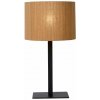 LUCIDE 03529/81/30 MAGIUS Lampička E27 1x40W svetlé drevo, čierna