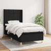 Box spring postel s matrací černá 80 x 200 cm textil Černý 3131947