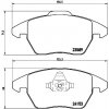 BREMBO Sada brzdových platničiek kotúčovej brzdy P61076X