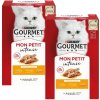 GOURMET mon Petit krmivo pre mačky - hydinová zmes 12x50g