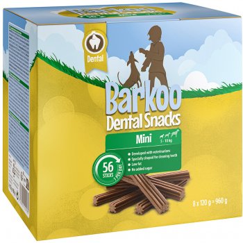 Barkoo Dental Snacks pre malé plemená 56 ks 960 g)