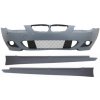 KITT Front Bumper without Fog Lights suitable for BMW 5 Series LCI E60 E61 (2007-2010) with Side Skirts M-Technik Design