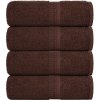 Uteráčiky, 4 ks, hnedé, 30x30 cm, bavlna 100 %