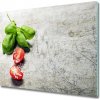 Sklenená doska na krájanie Paradajky a bazalka 60x52 cm