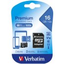 Pamäťová karta VERBATIM MicroSDHC 16GB 44082