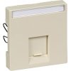 CB Elektro Kryt zásuvky dát. 1xRJ45 S-One Actassi biela krémová Merten SysM (Schneider)